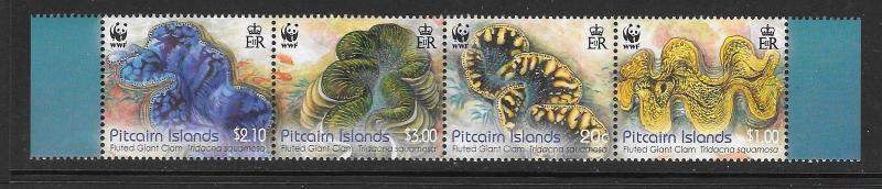 PITCAIRN ISLANDS SG865a 2012 FLUTED GIANT CLAM  MNH 