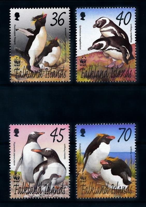 [72064] Falkland Islands 2002 Birds Vögel Oiseaux Penguins WWF  MNH