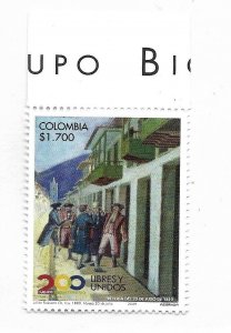 COLOMBIA 2009 BICENTENARY OF INDEPENDENCE HISTORY FREE AND UNITED MNH