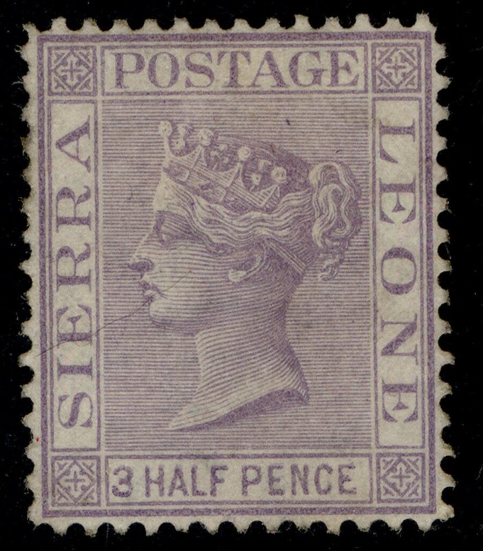 SIERRA LEONE QV SG18, 1½d lilac, M MINT. Cat £50.