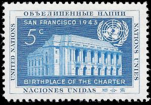 United Nations New York 1951 Sc 12 MVLH vf