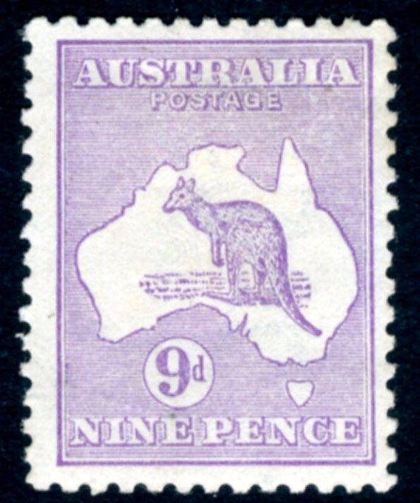 AUSTRALIA-1916 9d Violet Sg 39 MOUNTED MINT V15362