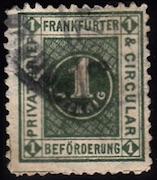 German 19th C. Local Post, Frankfurt C15, CV 12.00, See Description