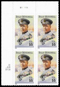 PCBstamps  US #3330 PB $2.20(4x55c)Billy Mitchell, MNH, (PB-1a)