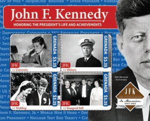 Grenada - 2013 - President John F. Kennedy 50th Anniversary - Sheet Of 4 - MNH