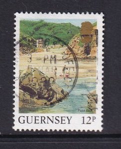 Guernsey  #372  used  1987  landscapes 12p