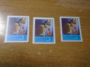 Canada #  502var  Three different donuts  MNH
