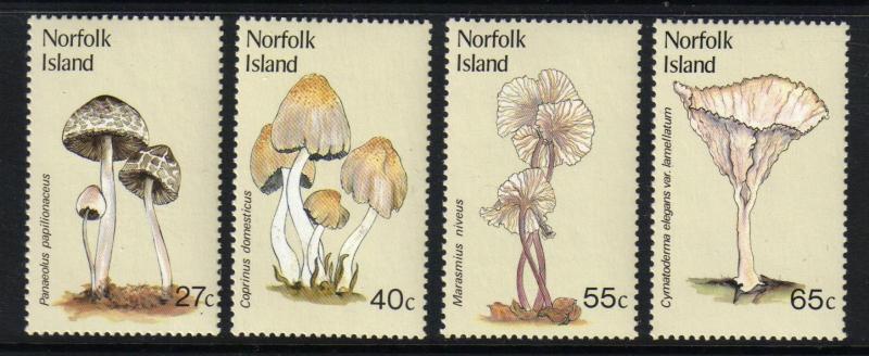 Norfolk Island #306-9 set mushrooms issued 1982 