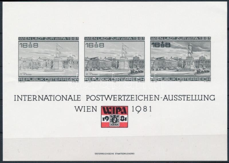 Austria stamp WIPA black print 1981 Landscapes WS223814