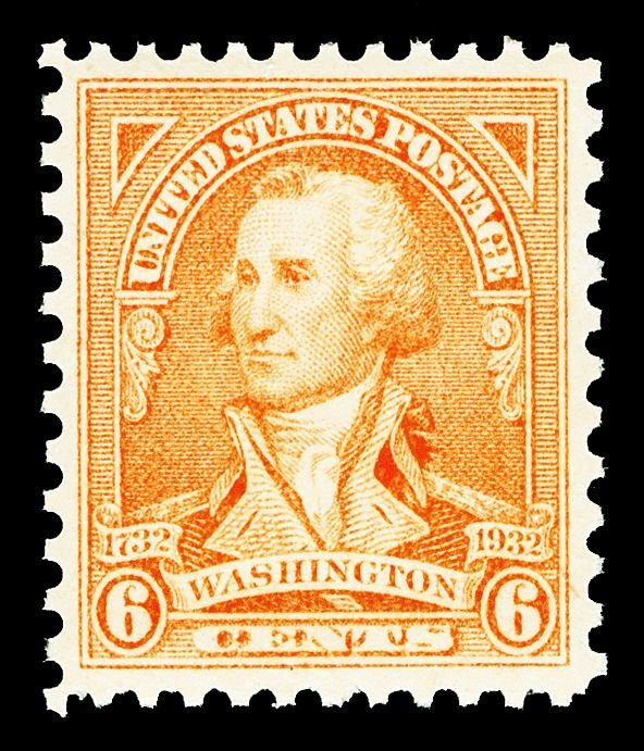 Scott 711 1932 6c Washington Bicentennial Issue Mint XF NH