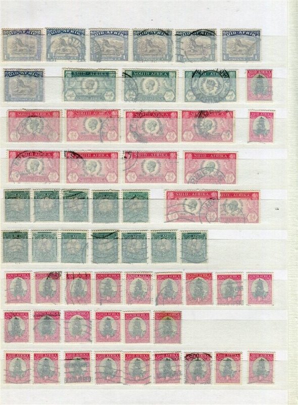 SOUTH AFRICA; 1930s-40s early issues useful Duplicated Used LOT