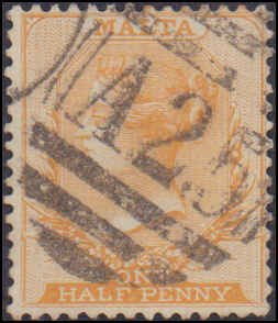 Malta #7, Complete Set, 1882, Used