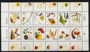 ISRAEL STAMPS 2002 CALENDAR MONTHS SOUVENIR SHEET MNH