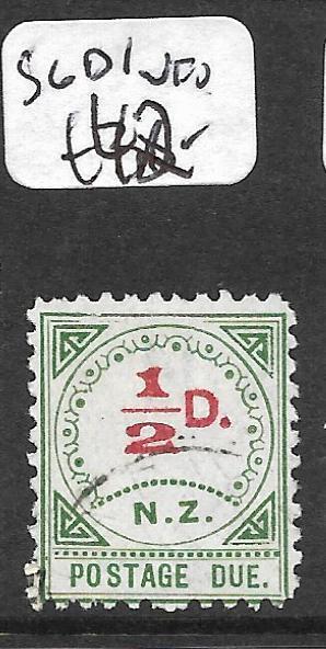 NEW ZEALAND (P1512B) POSTAGE DUE 1/2D  SG D1 VFU