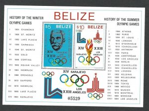 Belize 1984 Olympics set  MNH sc 561 - 562