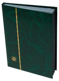 Stockbook, 48 Black Pages, Green Cover, LS4/24GR