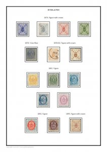 Iceland 1873-2020 PDF (DIGITAL)  STAMP ALBUM PAGES