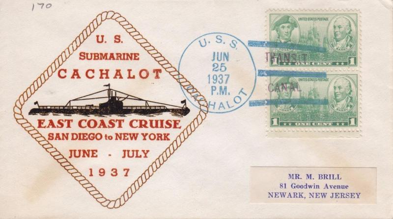 USS Cachalot SS-170, East Coast Cruise, Jun 25, 1937 (N5345)