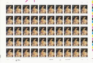 Scott 3107 Christmas, Madonna & Child Pane of 50 MNH stamps