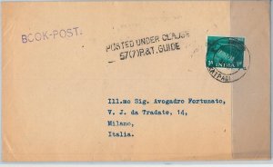 62294 - INDIA - POSTAL HISTORY - COVER to ITALY: BOOK POST!-