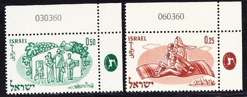 Israel #178 - 179 World Refugee Year MNH Singles