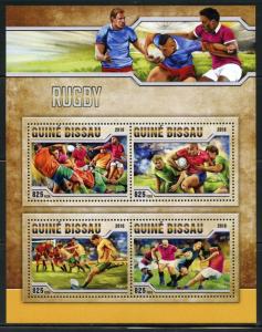GUINEA BISSAU  2016 RUGBY  SHEET MINT NEVER HINGED
