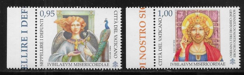 Vatican City 1637-38 Jubilee of Mercy set MNH