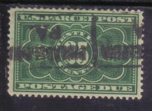 JQ5 - .25 Parcel Post Postage Due used f-vf. 