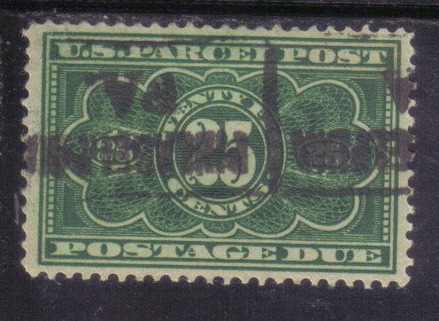 JQ5 - .25 Parcel Post Postage Due used f-vf. 