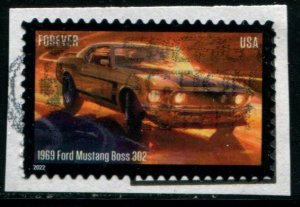 5715 US (60c) Pony Cars - Ford Mustang Boss 302 SA, used on paper