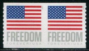 5788 US (63c) Freedom Flag SA APU coil pair, MNH