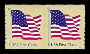 PCBstamps  US #4132 Coil Pair 82c(2x41c)American Flag, MNH, (9)