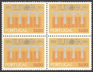 Portugal Sc# 1601 MNH block/4 1984 Europa