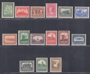 1928-29 Newfoundland, Stanley Gibbons n. 164/78, MNH**