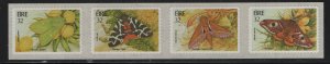 IRELAND  938a  MNH, STRIP OF 4