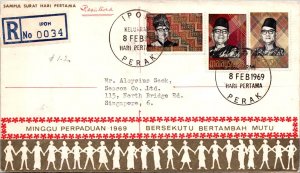 Malaysia 1969 - Registered Mail - Ipoh Perak - F70505