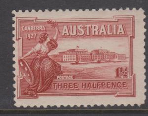 Australia 1927 Canberra Parliament House Sc#94 MLH