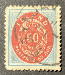 Iceland 1892 #19, Crown, Used, CV $100