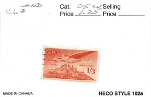 Ireland, Postage Stamp, #C6 Used, 1949 Airmail (AD)