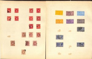 United States Stamp Collection on 8 Pages, Back Of Book