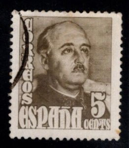 Spain Scott 760 Used Franco stamp