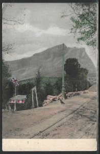 Kloof Road, Cape Town, Cape of Good Hope, 1908 Hand Colored Postcard, Used to CT