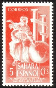 1953, Spanish Sahara 5c, MNH, Sc 65