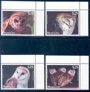 NIUAFO'OU  2012  'OWLS '  SET MINT NH THESE HAVE EXTREMELY HIGH FACE VALUE