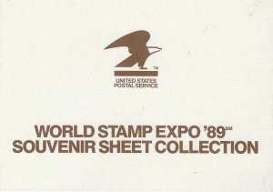 US World Stamp Expo '89 S/S  Collection # 2433,2434,2438,C12...