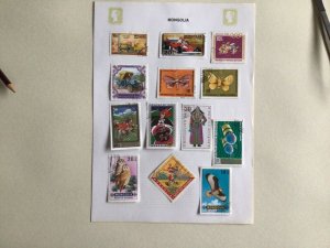 Mongolia vintage stamps shown on stamps page Ref 60262