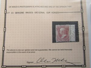 US, Scott # O90 Mint OG, Hinge, w/Certificate, WAR Dep.