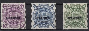 Australia #219-221 Mint Specimen