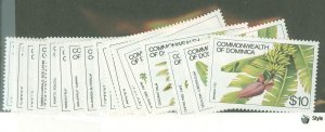 Dominica #716-733 Mint (NH) Single (Complete Set)