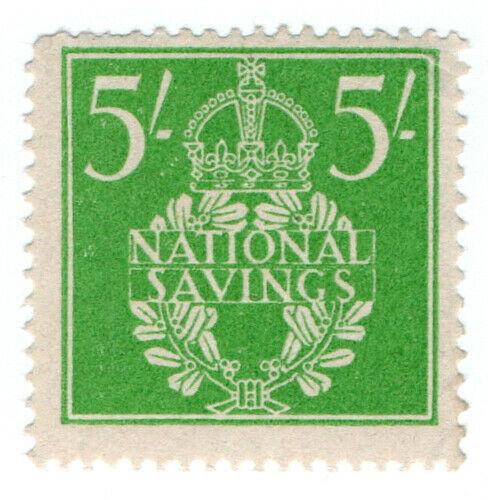 (I.B) Cinderella Collection : National Savings - Wreath 5/-